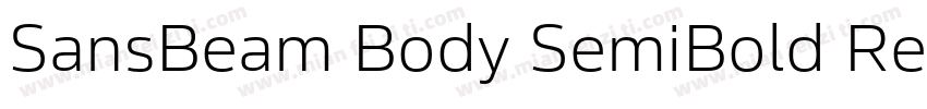 SansBeam Body SemiBold Regula字体转换